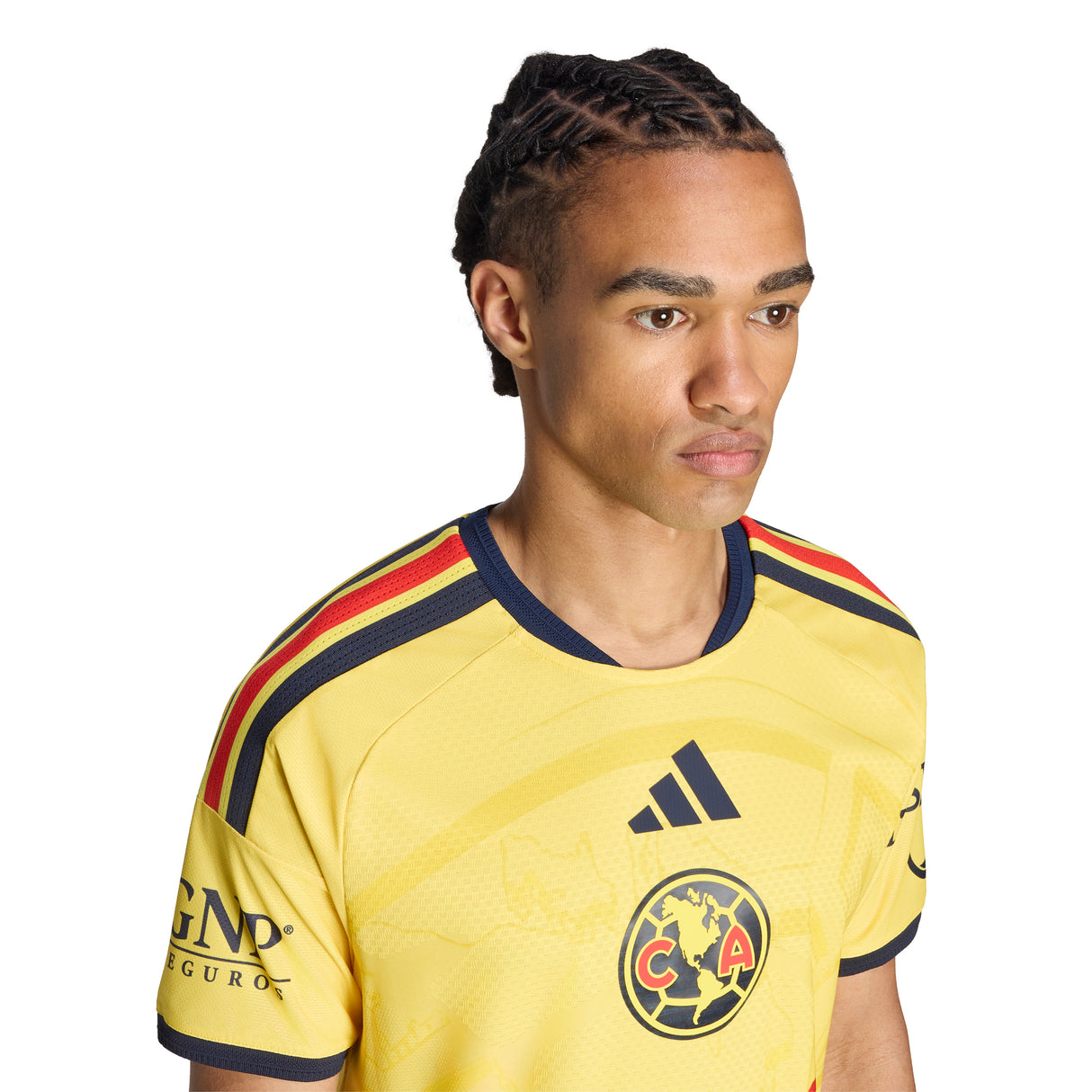 adidas Club America Home Authentic Soccer Jersey 26/27 - Yellow