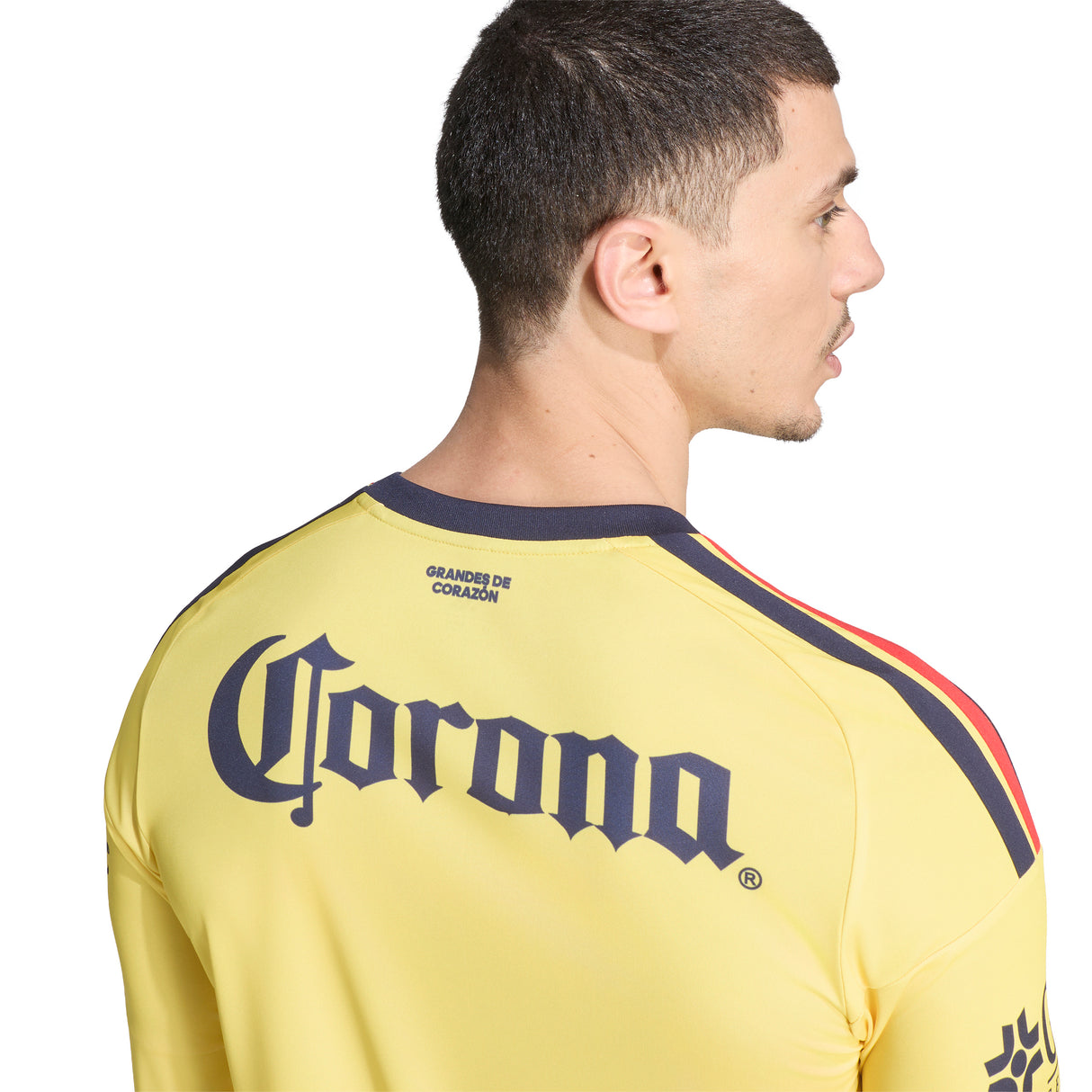 adidas Club America Home Long Sleeve Men's Soccer Jersey 26/27 - Yellow