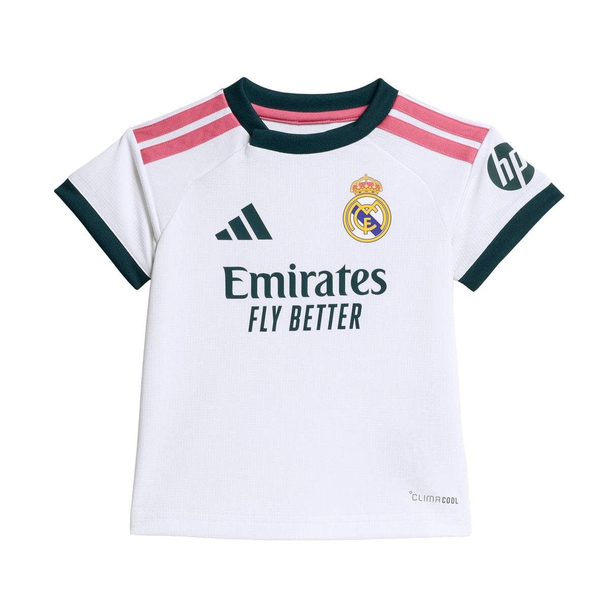 Kit de fútbol de local adidas Real Madrid para bebé 26/27 - Blanco
