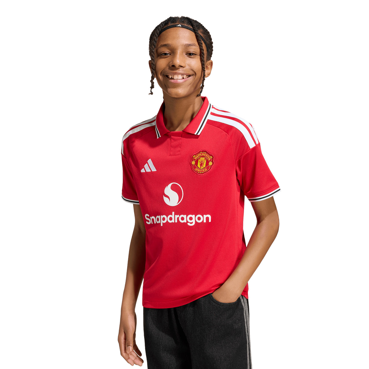 adidas Manchester United Home Youth Soccer Jersey 26/27 - Red