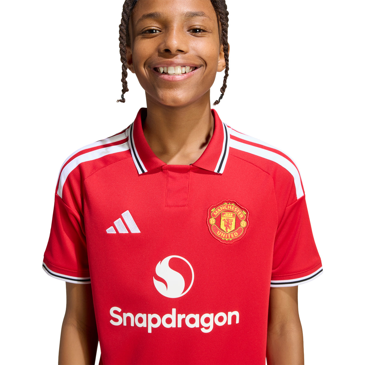 adidas Manchester United Home Youth Soccer Jersey 26/27 - Red
