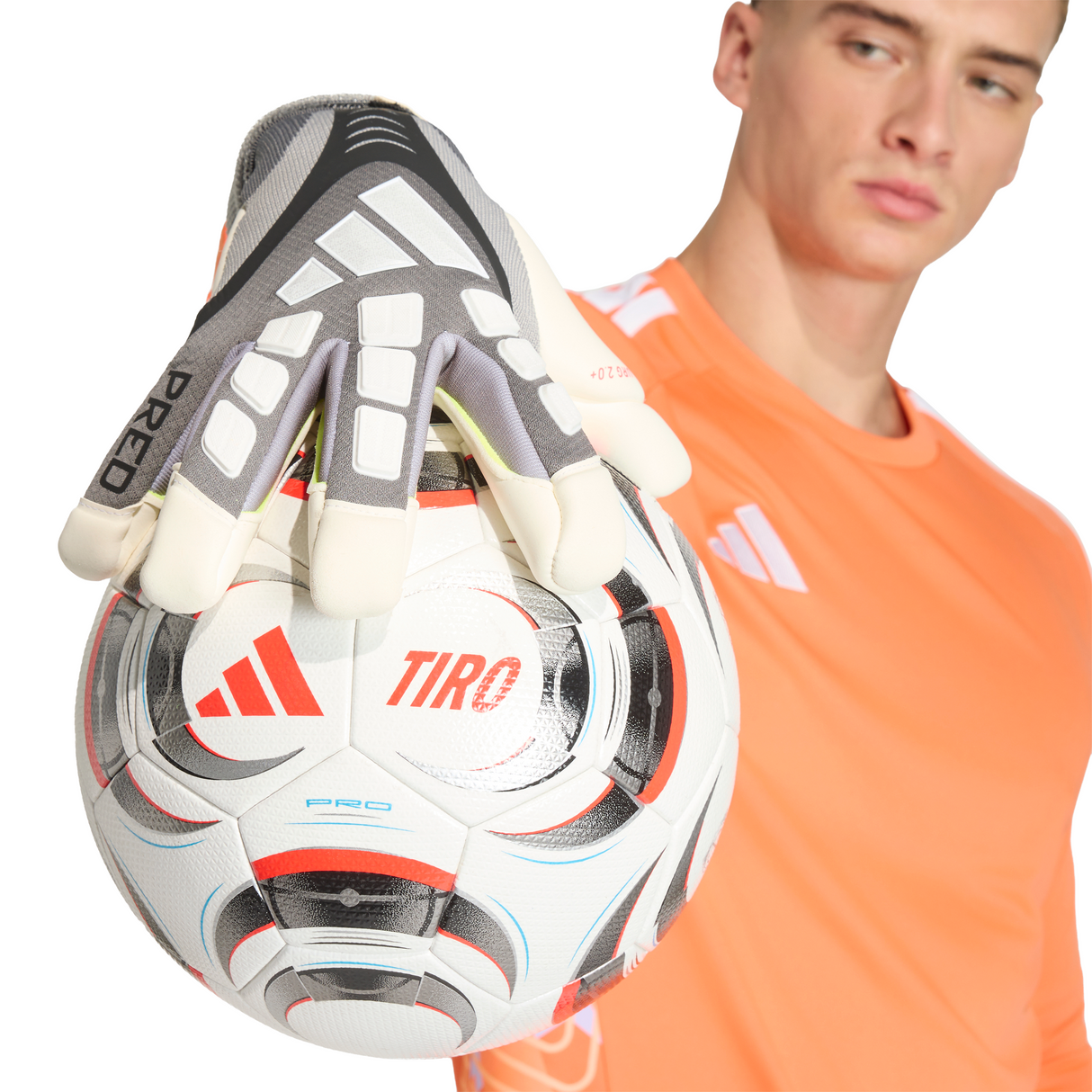 Guante de portero de fútbol adidas Predator Pro Hybrid - Gris
