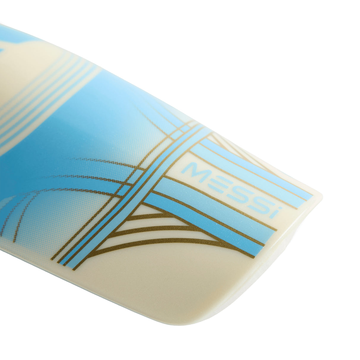 adidas Messi Club Soccer Shin Guards -Ivory-Blue