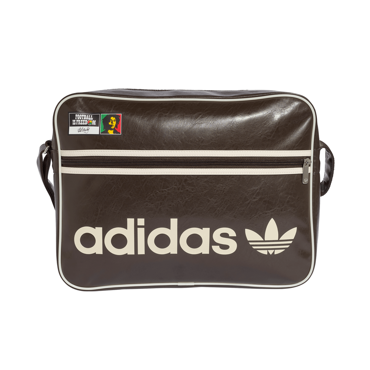 adidas Bob Marley Airliner Shoulder Bag - Brown/White