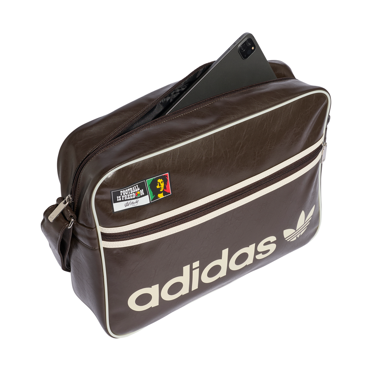 adidas Bob Marley Airliner Shoulder Bag - Brown/White