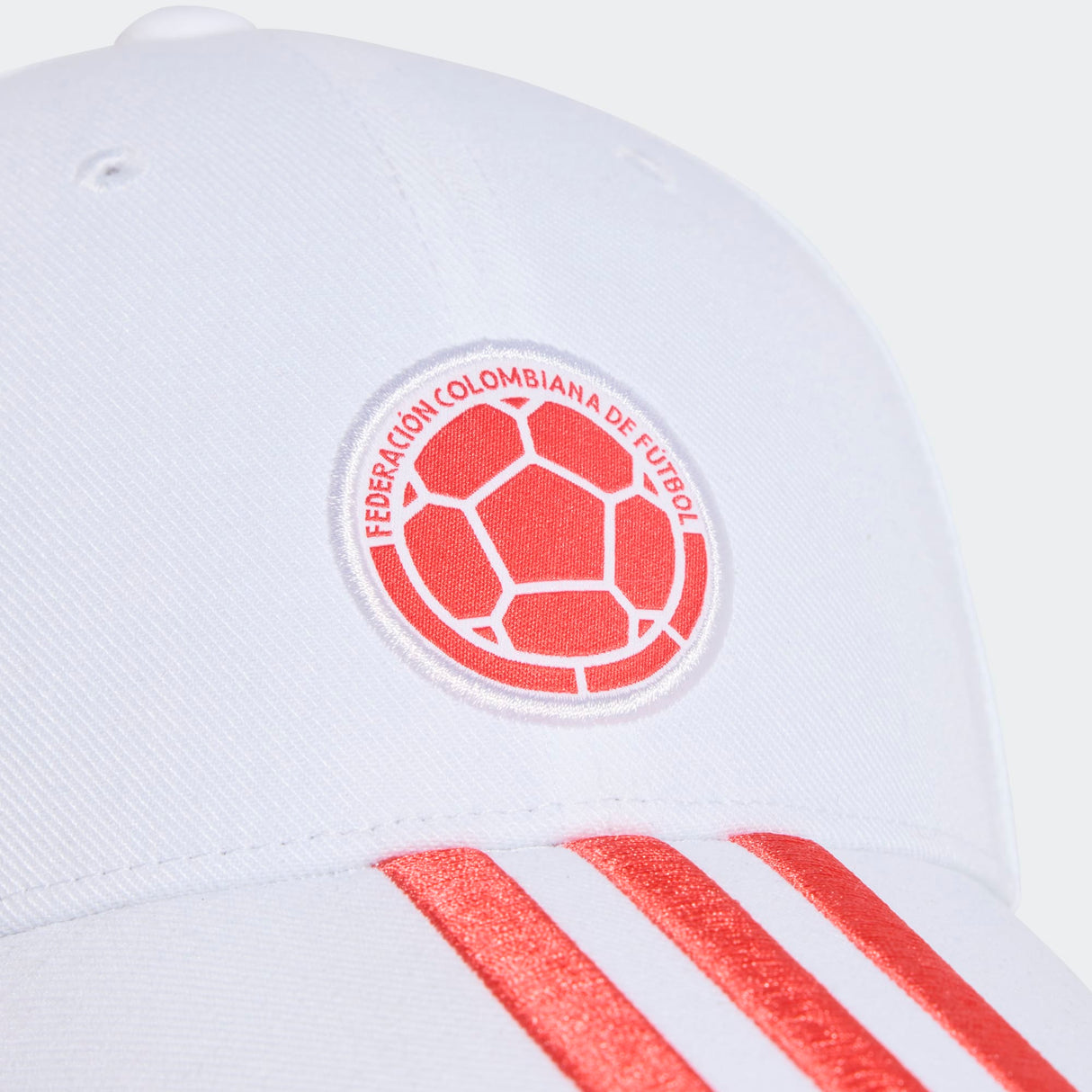 adidas FCF Colombian Football Federation Soccer Cap - White/Red