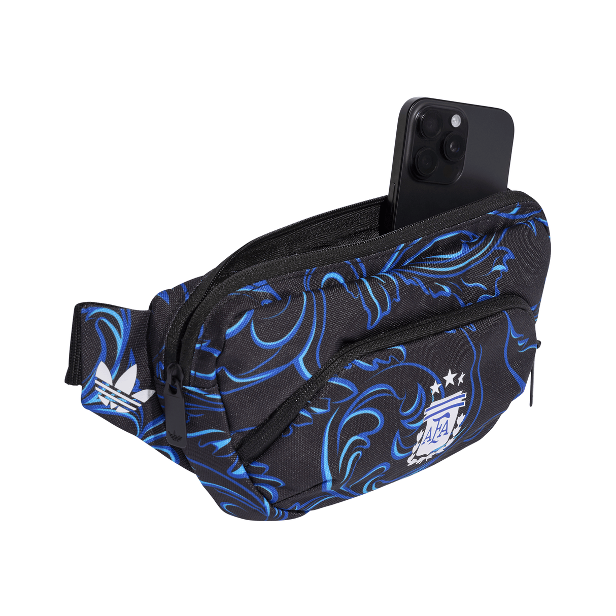 Riñonera de Fútbol adidas Argentina 2026 - Negro/Azul