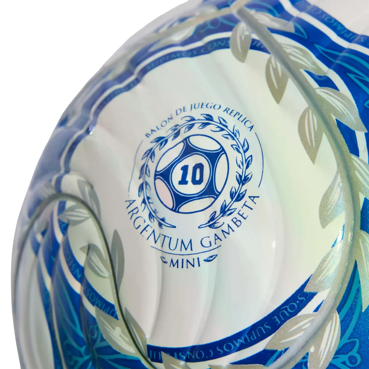adidas Argentina AFA Argentum Gambeta Mini Soccer Ball - White/Blue/Black