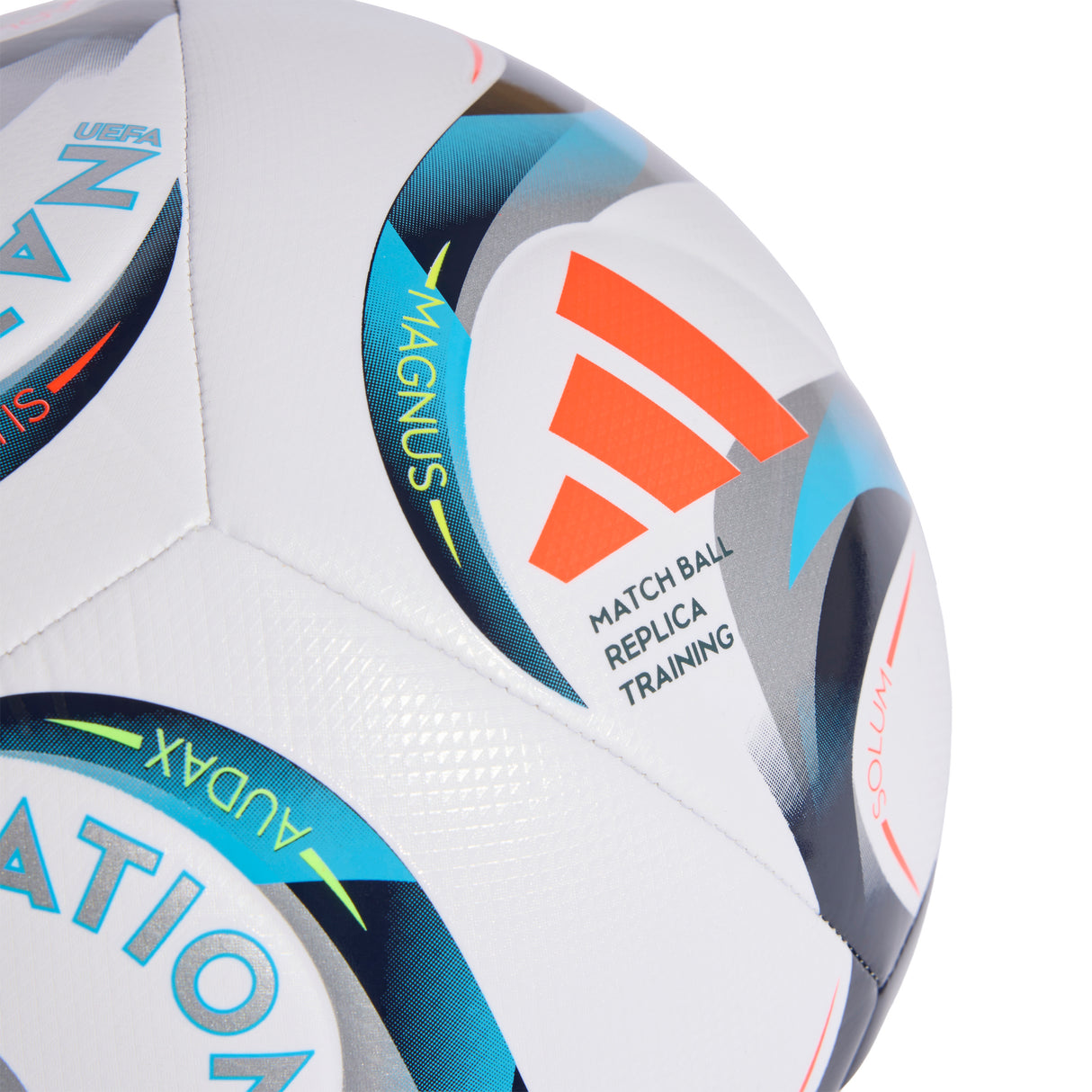 Balón de fútbol de entrenamiento adidas UEFA Nations League 26/27 - Blanco/Lima/Plateado