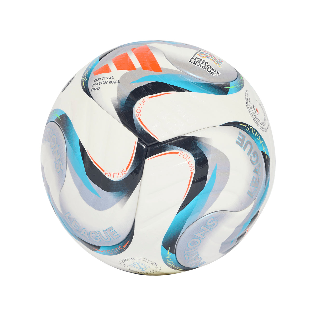 Balón de fútbol profesional adidas UEFA Nations League 26/27 - Legink/Lemon/Blanco