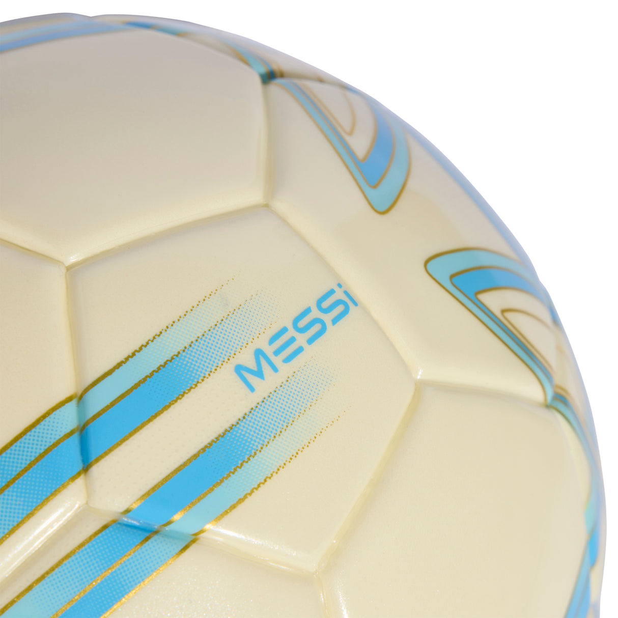 adidas Messi Mini Soccer Ball - Ivory/Blue