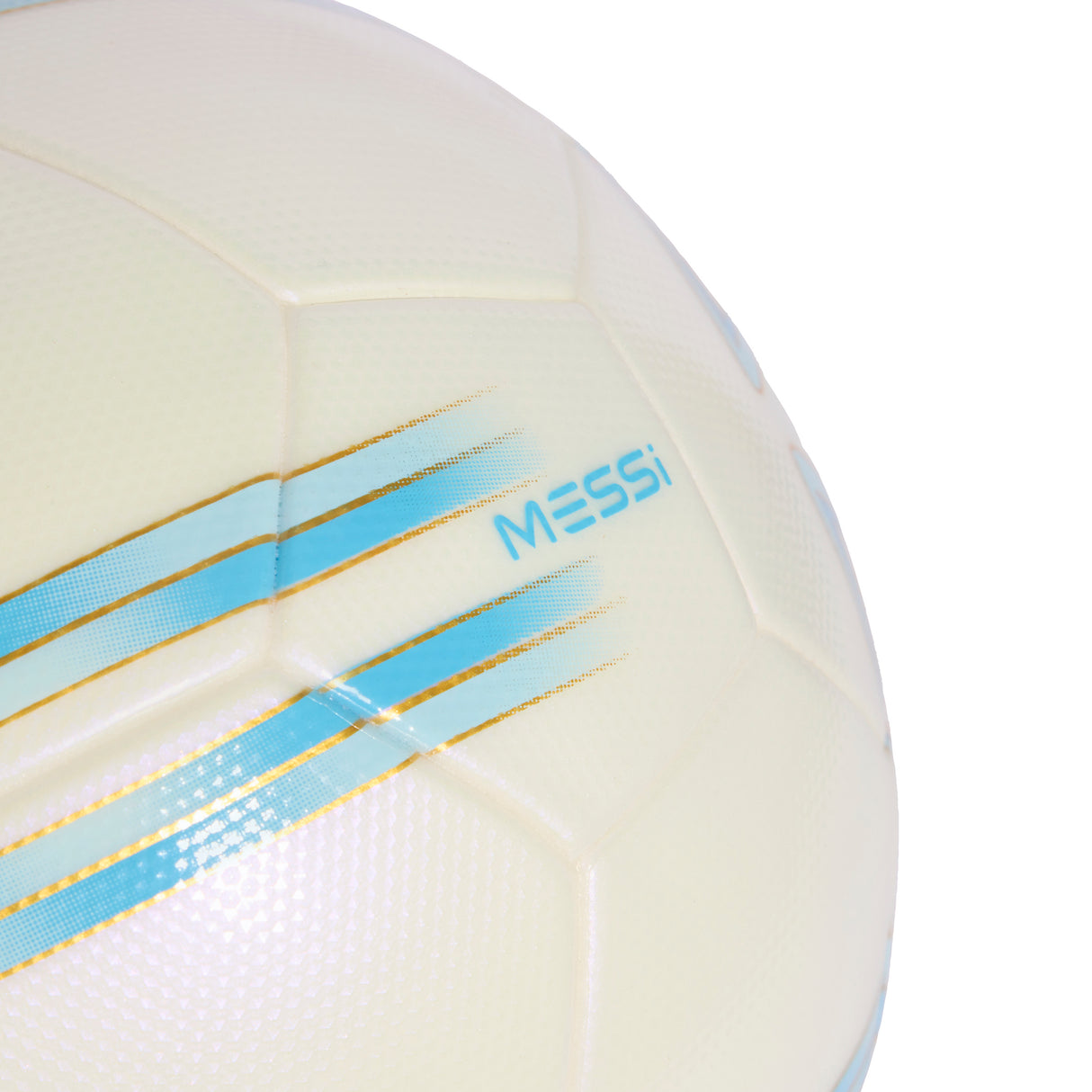 adidas Messi League Soccer Ball - Ivory/Blue