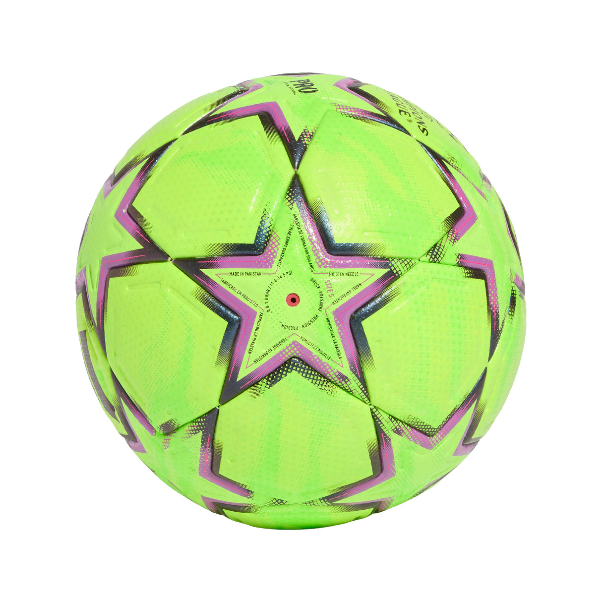 adidas UEFA Champions League Pro Winter Soccer Ball 26/27 - Lemon/Purple