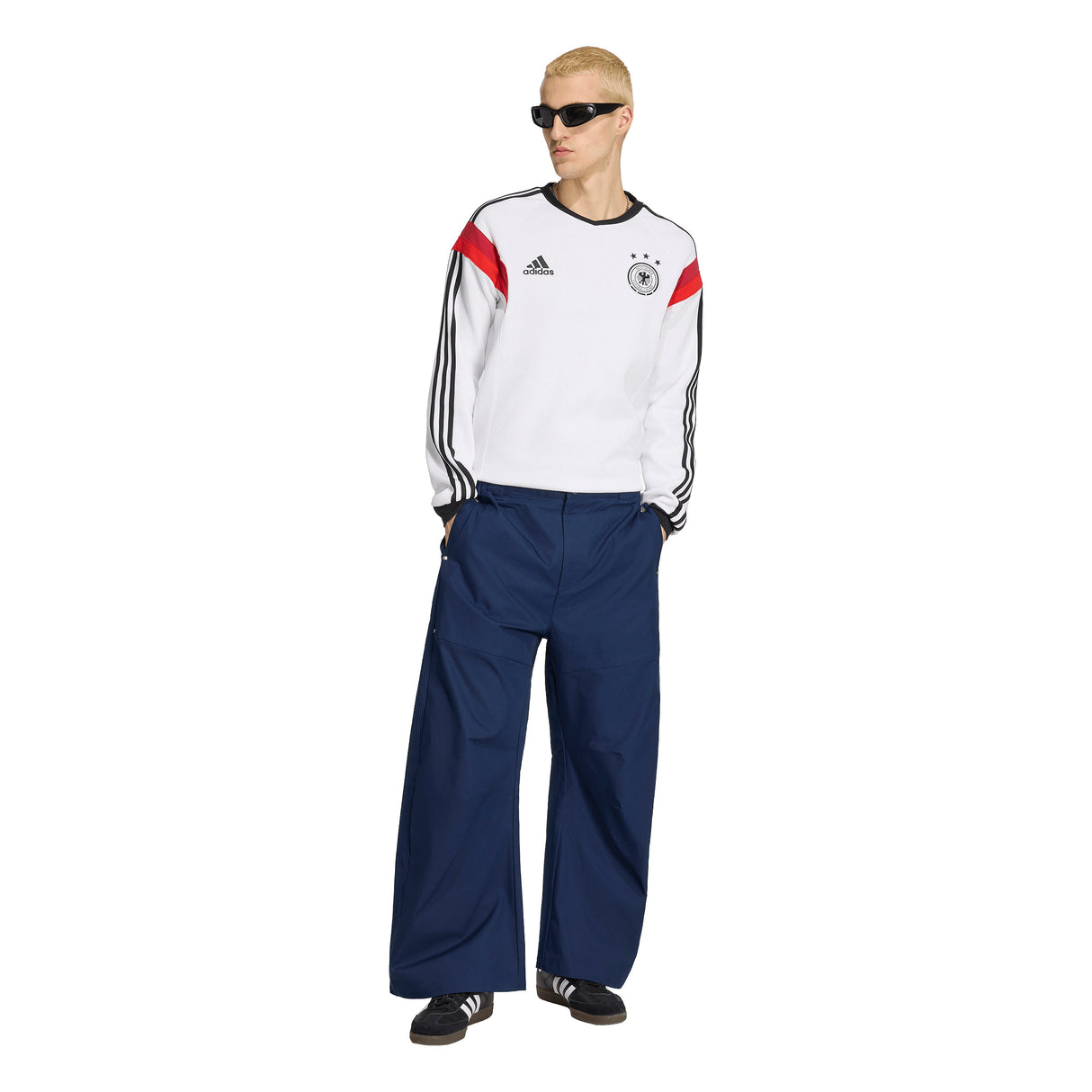 Sudadera de fútbol para hombre adidas Alemania Crew 2014 - Blanco