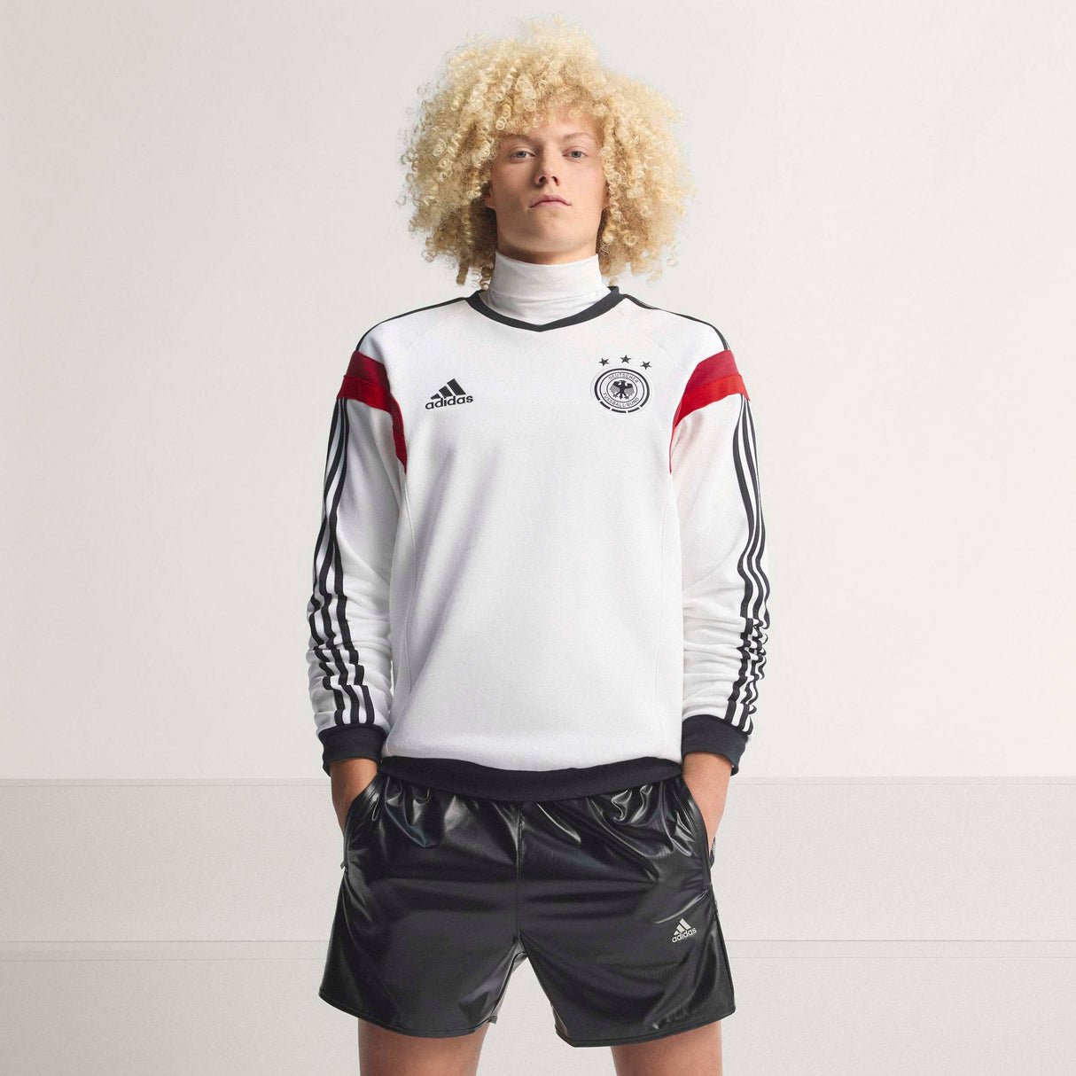 Sudadera de fútbol para hombre adidas Alemania Crew 2014 - Blanco