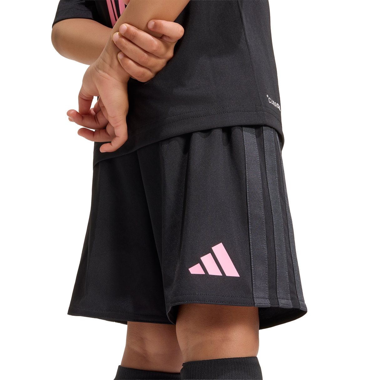 adidas Inter Miami CF Away Youth Soccer Mini Kit 26/27 - Black/Pink