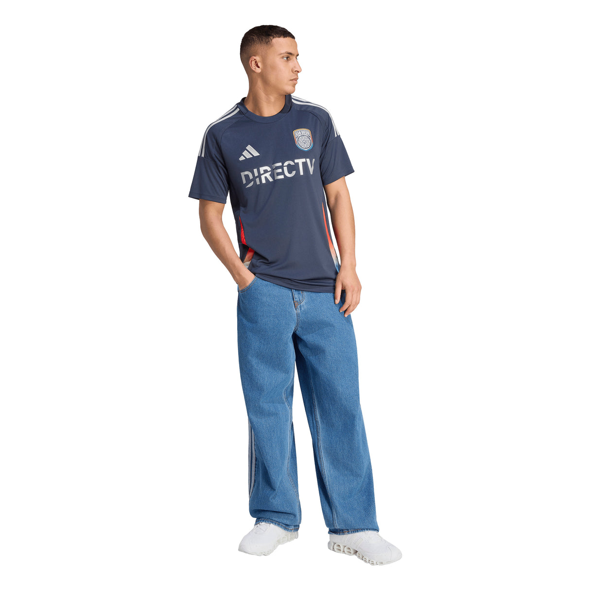 Camiseta de Fútbol adidas San Diego FC Local para Hombre 25/26 - Azul Marino/Plateado