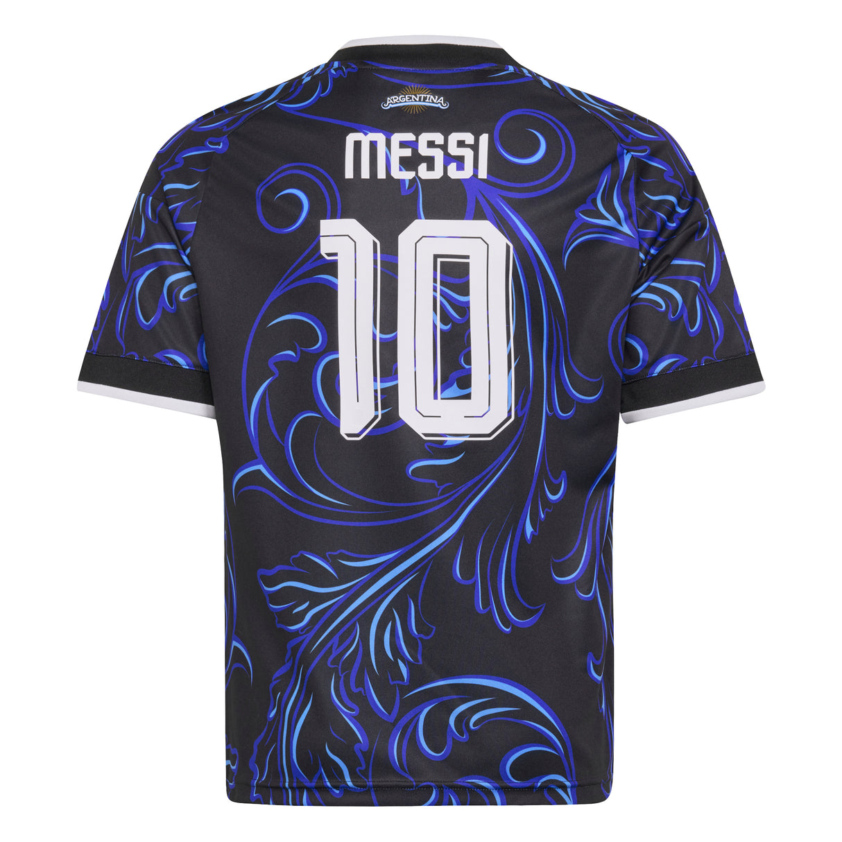 adidas Argentina Away Messi Youth Soccer Jersey 2026 - Black/Blue