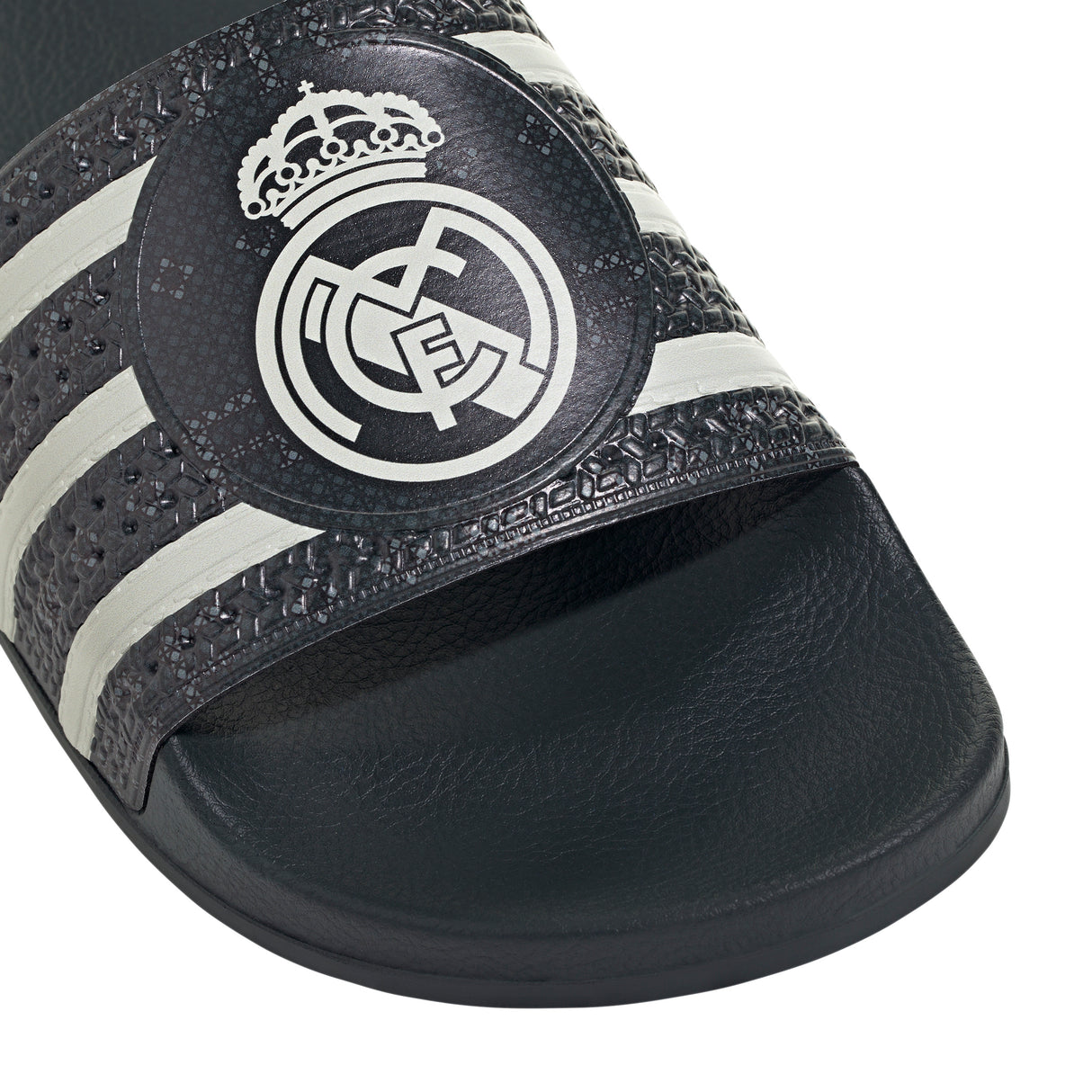 adidas Real Madrid Trefoil Soccer Slide - Ivory