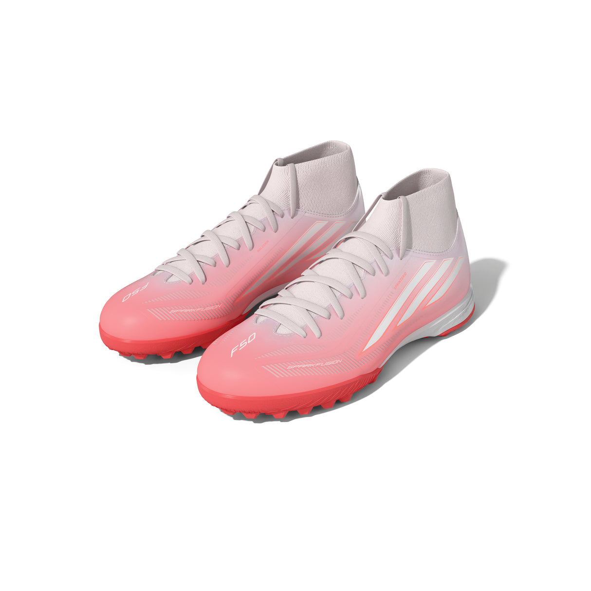 adidas F50 Sparkfusion League Mid Cut TF Turf Women's Soccer Cleats - White