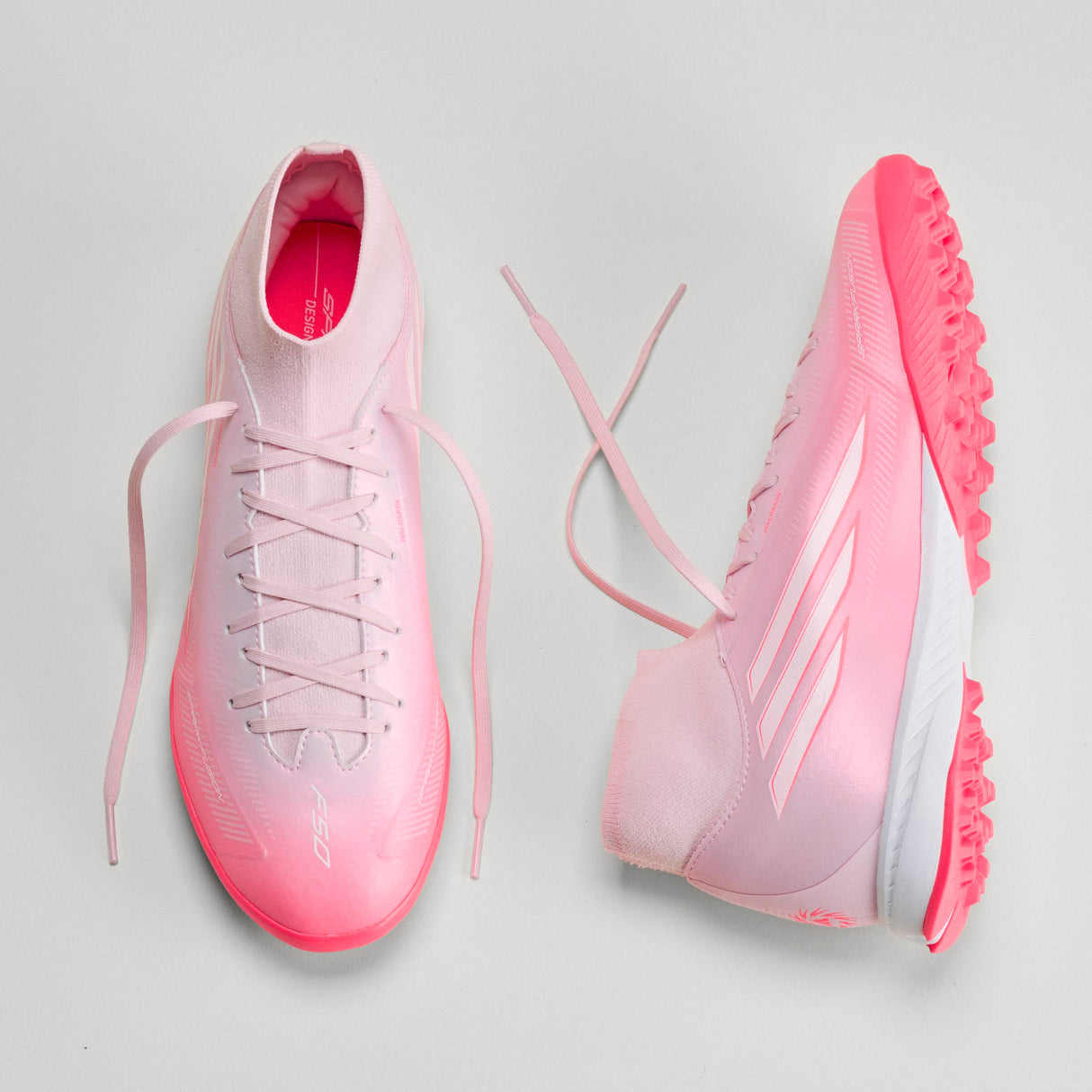 adidas F50 Sparkfusion League Mid Cut TF Turf Women's Soccer Cleats - White