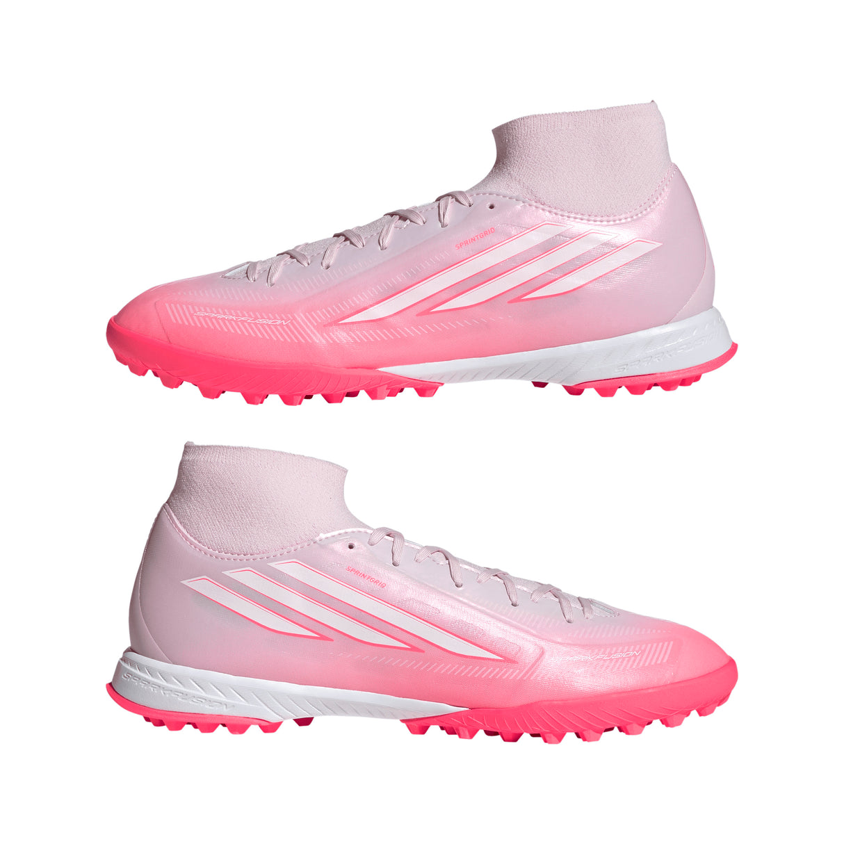adidas F50 Sparkfusion League Mid Cut TF Turf Women's Soccer Cleats - White