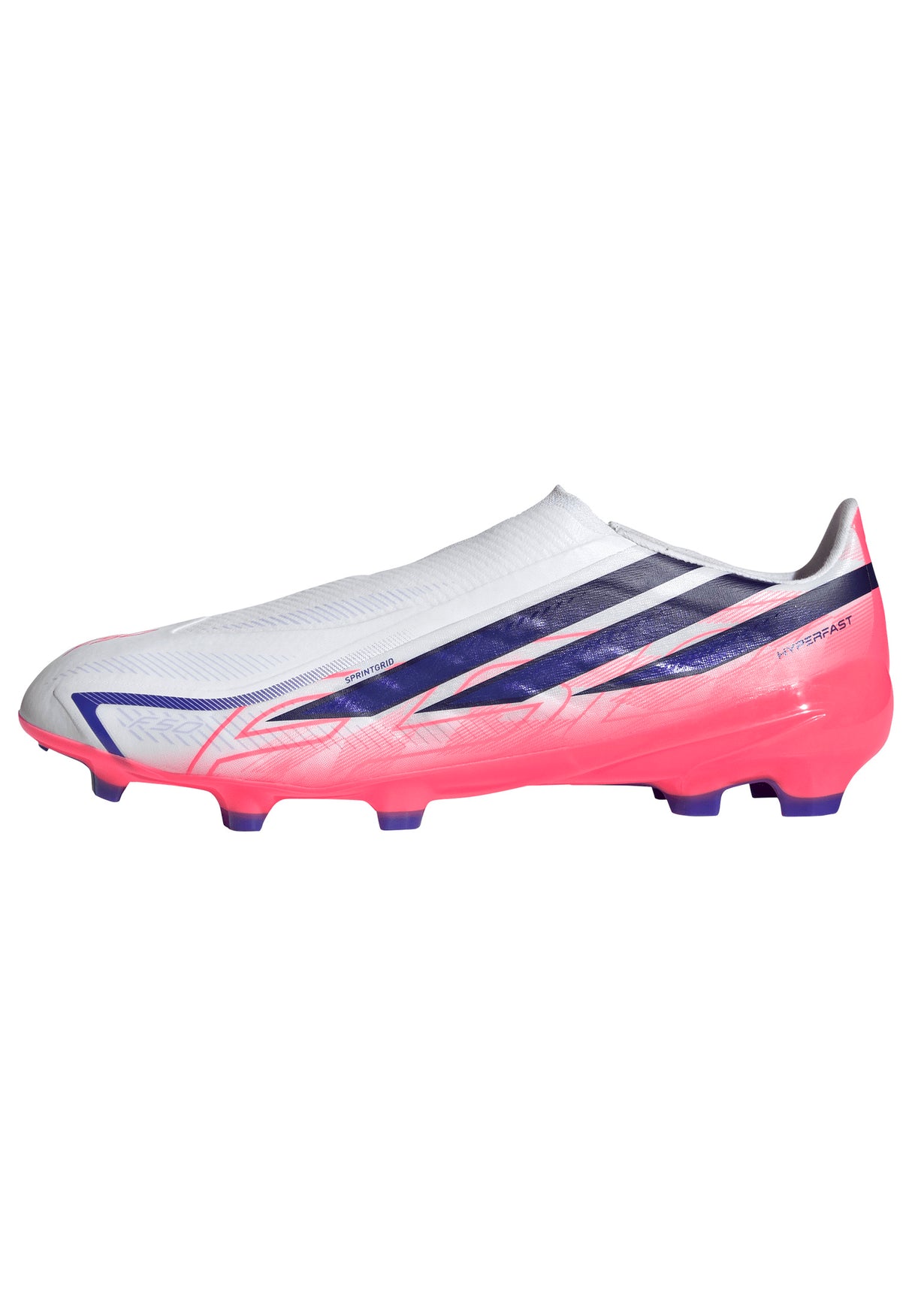 adidas F50 Hyperfast League Laceless FG Firm Ground Men's Soccer Cleats - White