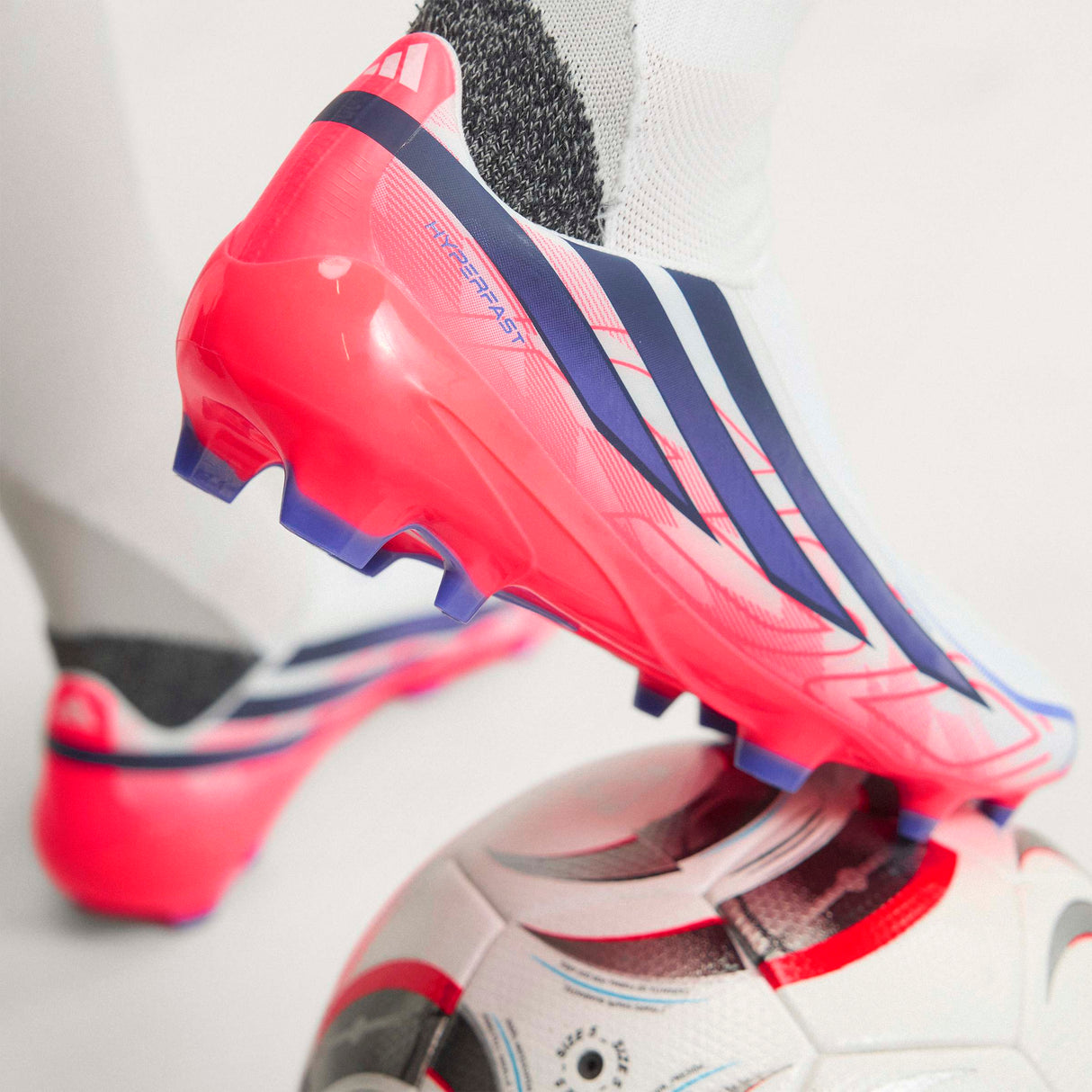 adidas F50 Hyperfast League Laceless FG Firm Ground Men's Soccer Cleats - White