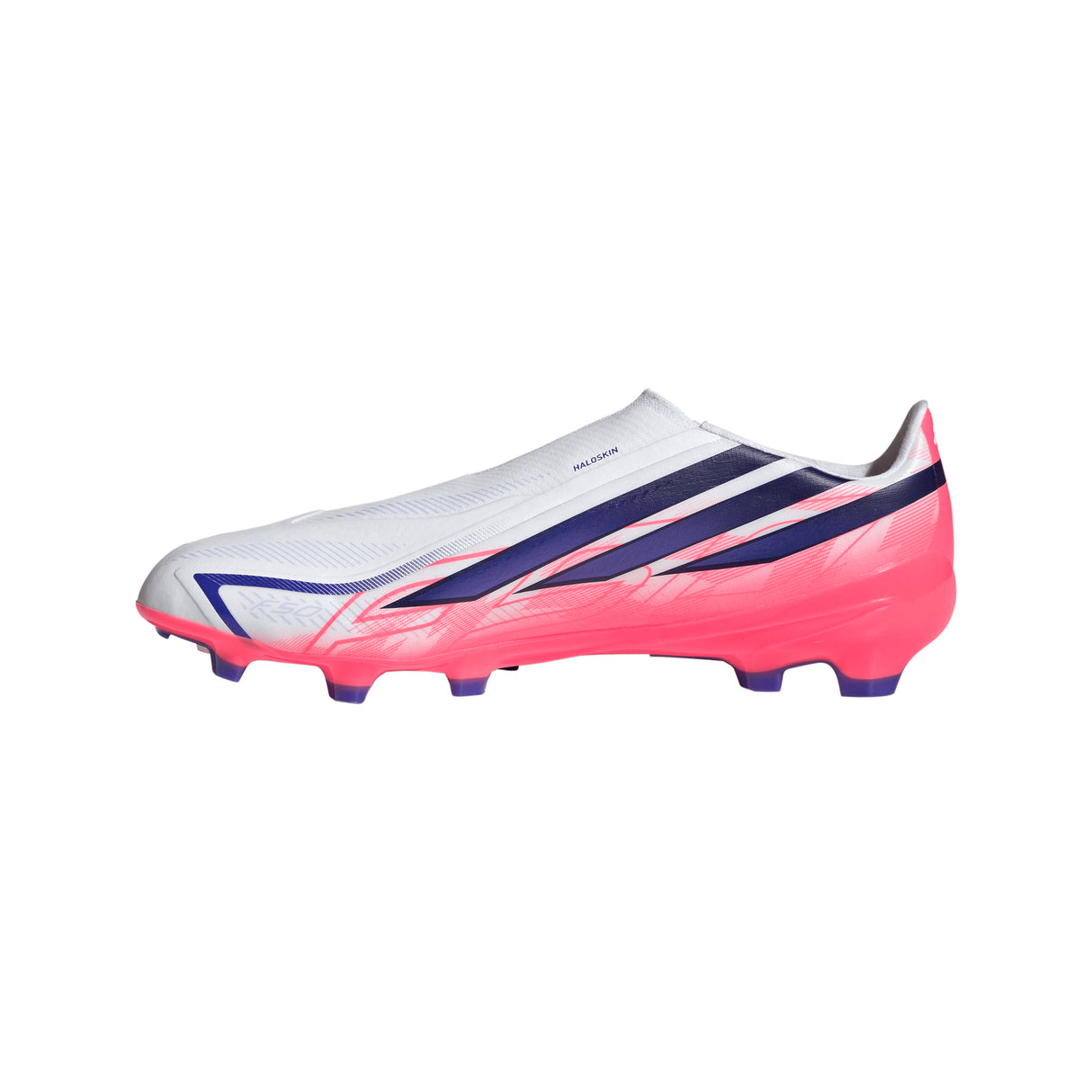 adidas F50 Hyperfast League Laceless FG Firm Ground Men's Soccer Cleats - White