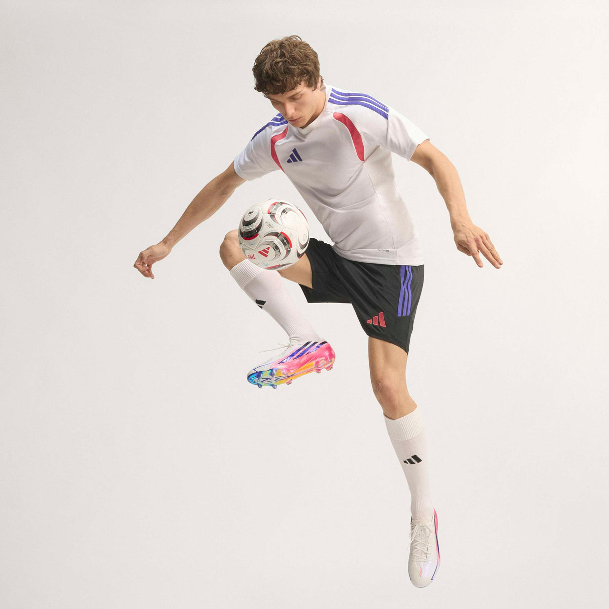 adidas F50 Hyperfast Elite Firm Ground Men's Soccer Cleats - White/Purple