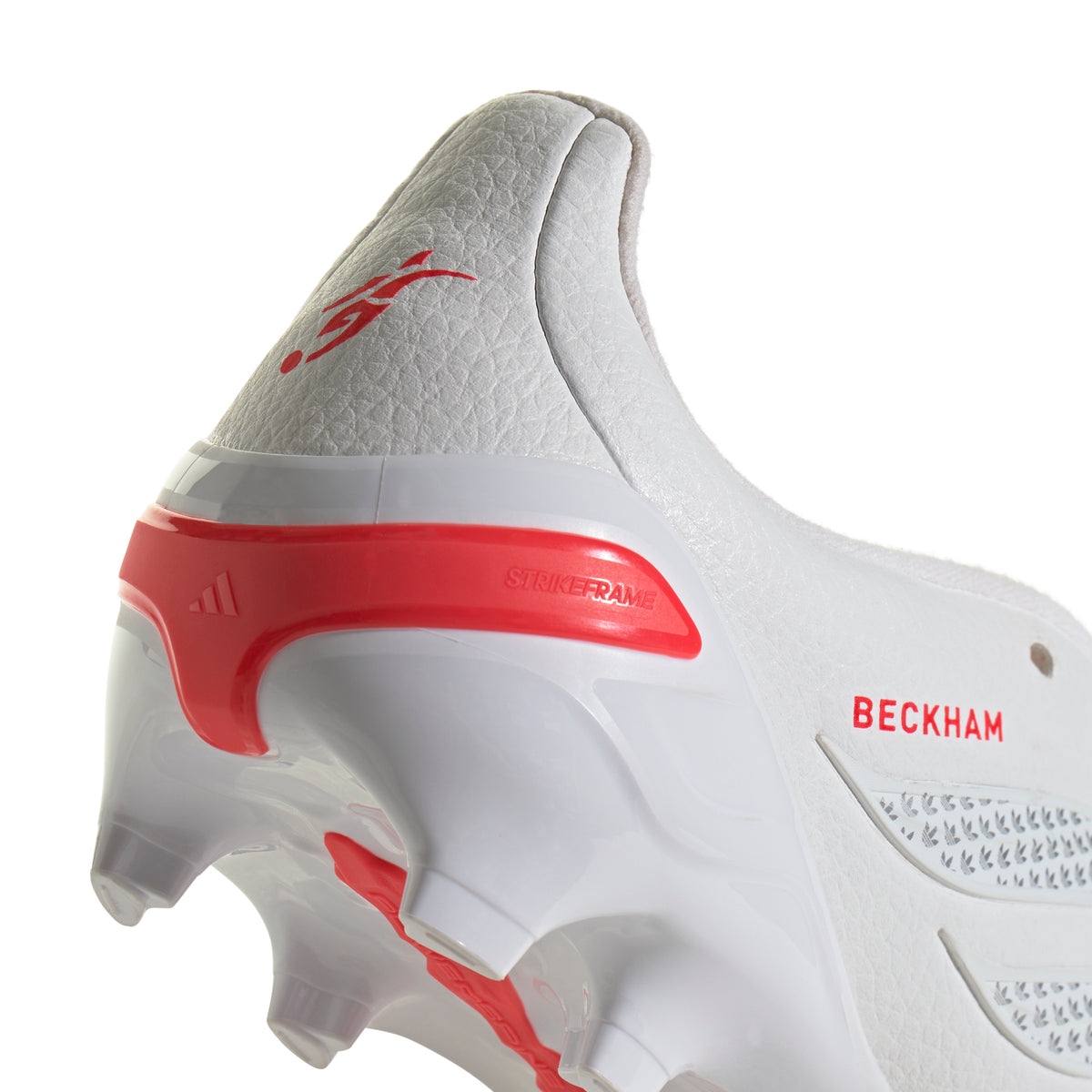 adidas Predator League Fold-Over Tongue Firm Ground Youth Soccer Cleats - White/Silver/Red