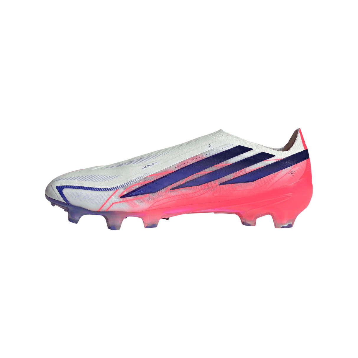 adidas F50 Hyperfast Elite Laceless Firm Ground Men's Soccer Cleats - White/Purple