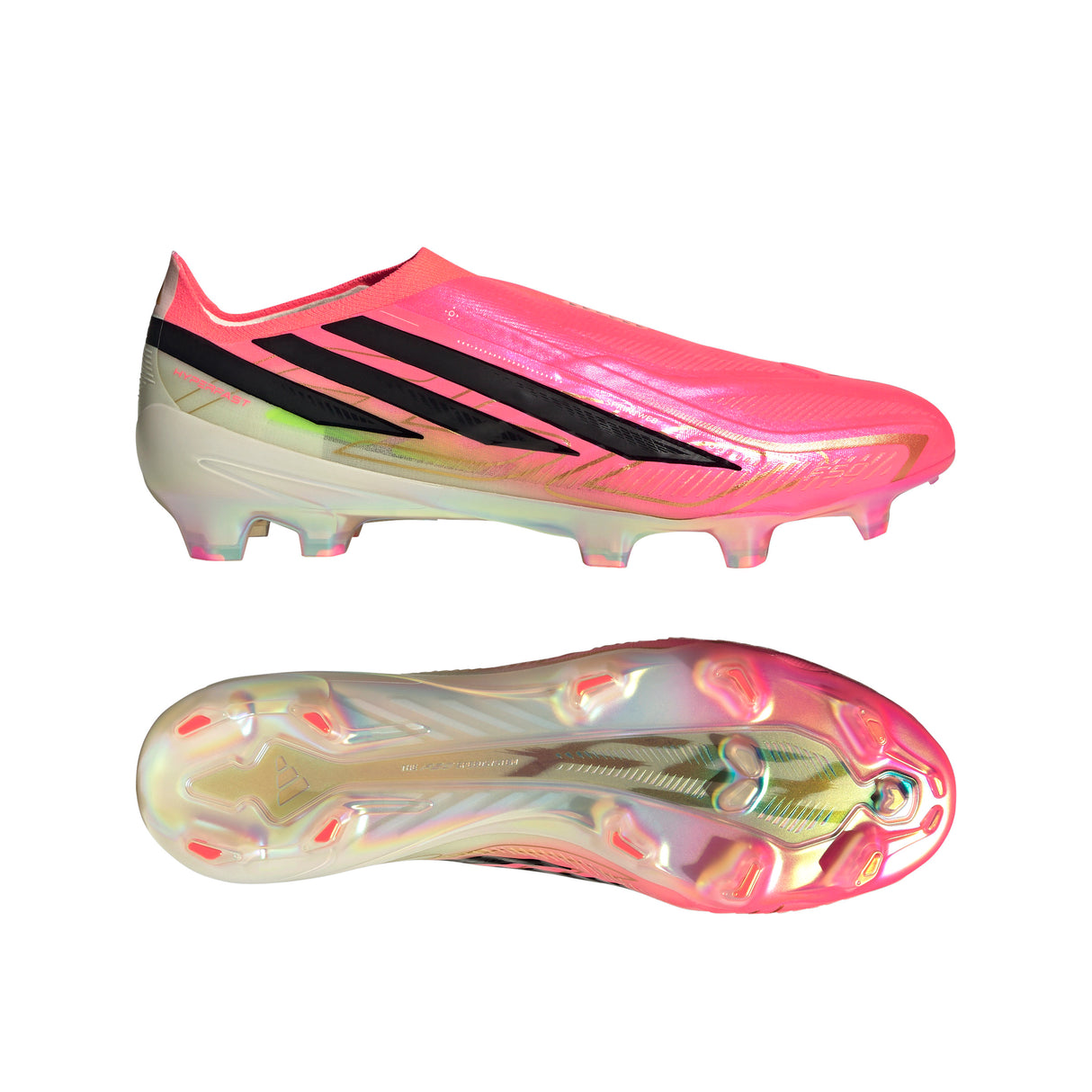 adidas F50 Hyperfast Elite Laceless Firm Ground Men's Soccer Cleats - Turquesa/Black/Gold