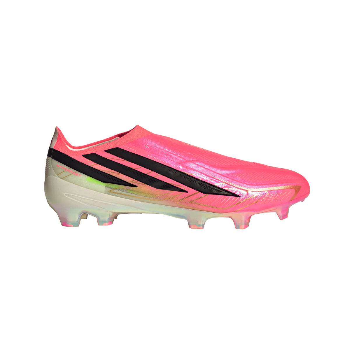 adidas F50 Hyperfast Elite Laceless Firm Ground Men's Soccer Cleats - Turquesa/Black/Gold