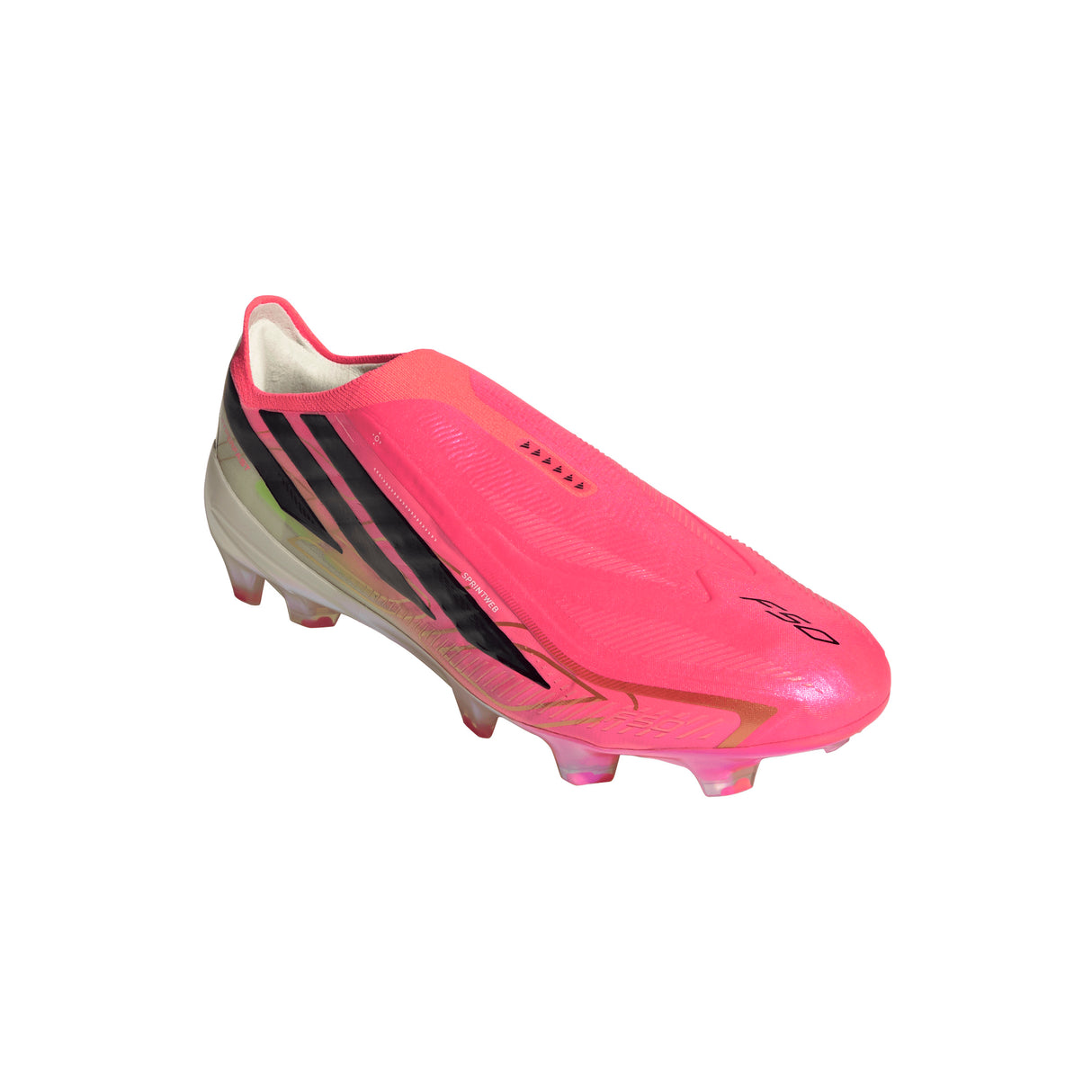 adidas F50 Hyperfast Elite Laceless Firm Ground Men's Soccer Cleats - Turquesa/Black/Gold