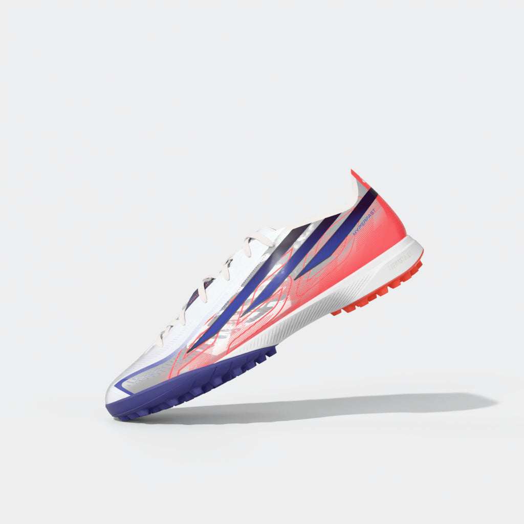 adidas F50 Hyperfast Pro Turf Men's Soccer Cleats - White/Purple