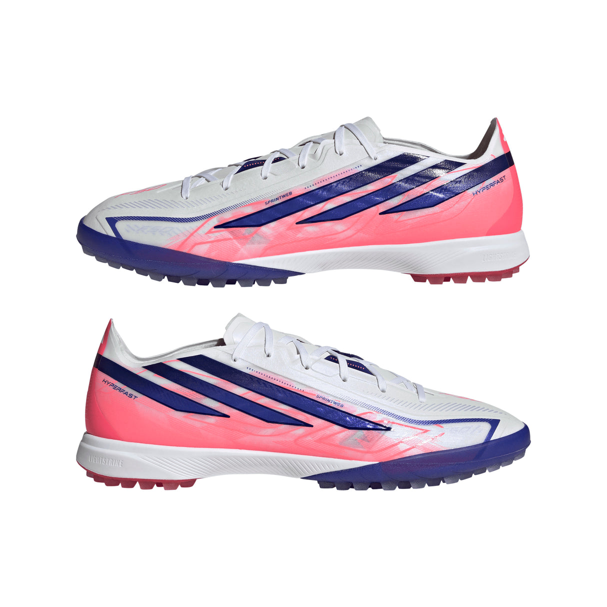 adidas F50 Hyperfast Pro Turf Men's Soccer Cleats - White/Purple