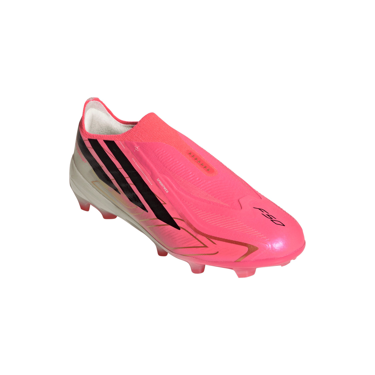 adidas F50 Hyperfast Elite Laceless Firm Ground Youth Soccer Cleats - Turquesa/Black/Gold