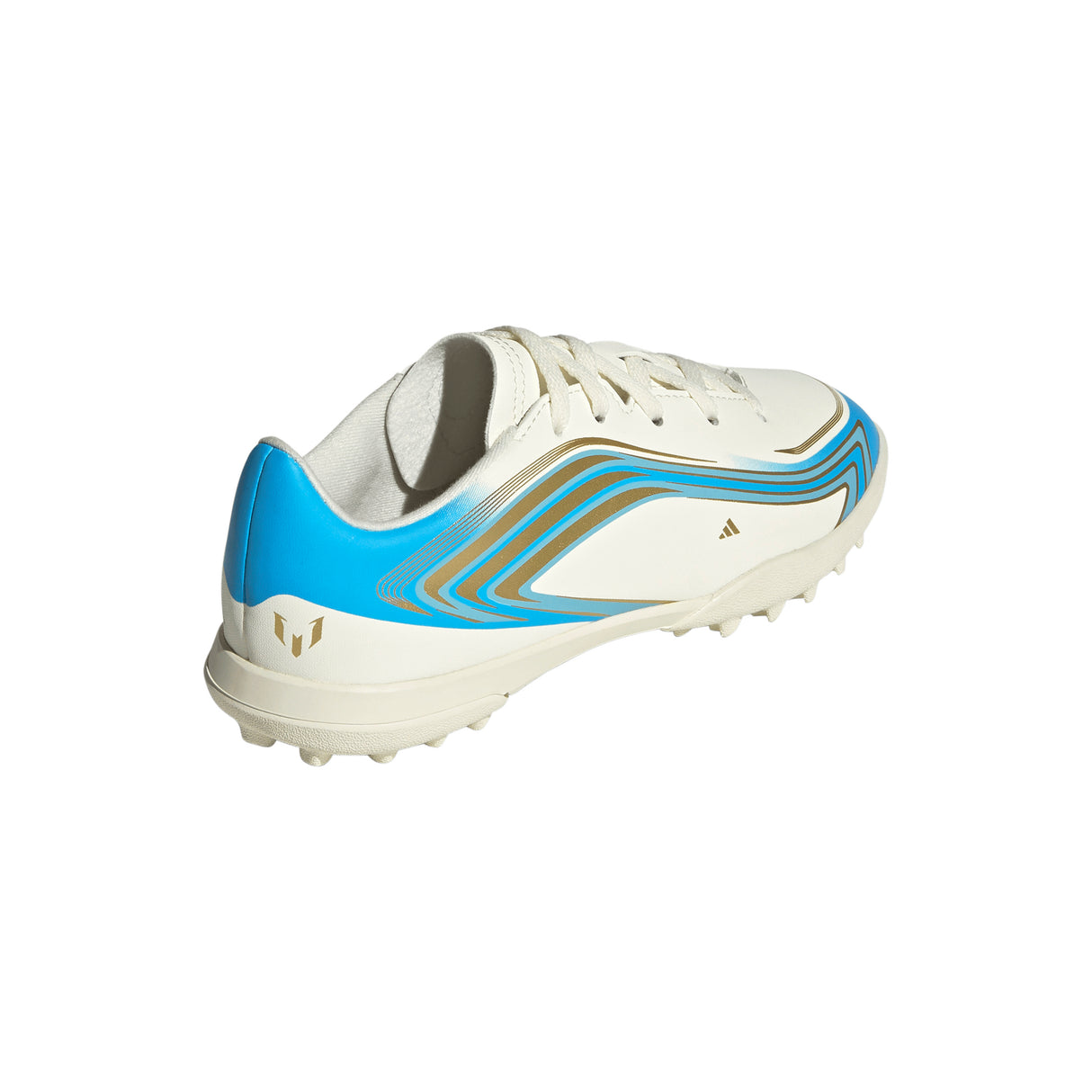 adidas F50 Messi Club Turf Youth Soccer Cleats - Ivory