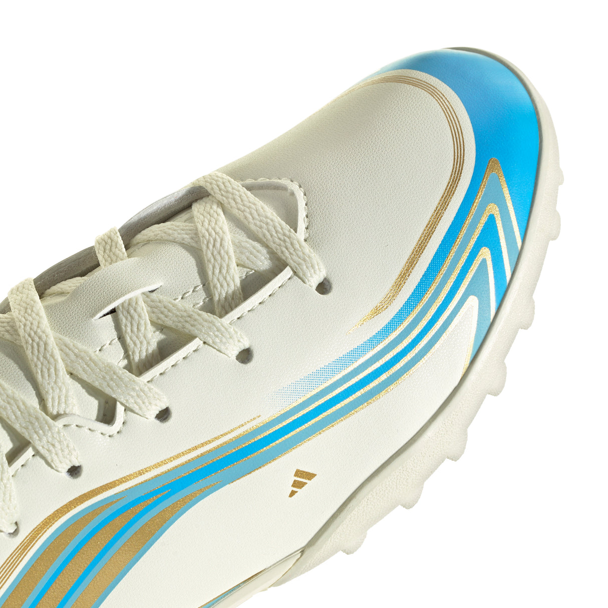 adidas F50 Messi Club Turf Youth Soccer Cleats - Ivory