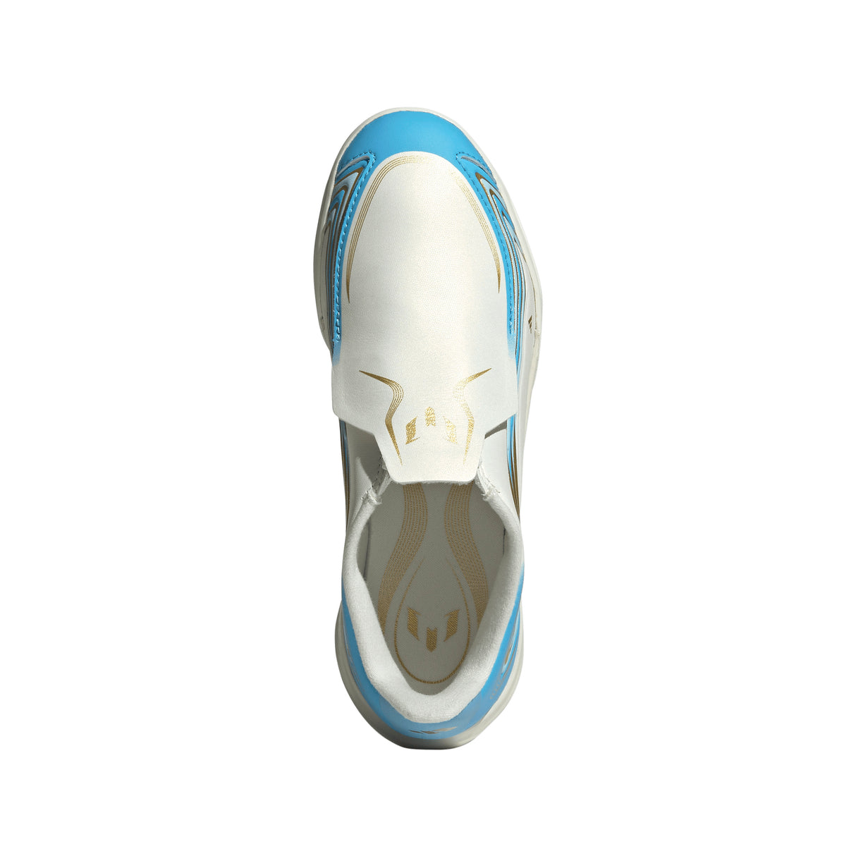 adidas F50 Messi League Laceless IN Indoor Youth Soccer Shoes - Blue