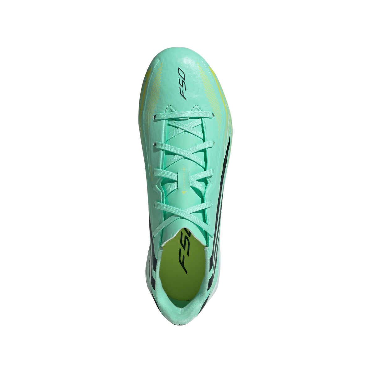adidas F50 Hyperfast League FG Firm Ground Youth Soccer Cleats - Mint/Navy/Lemon