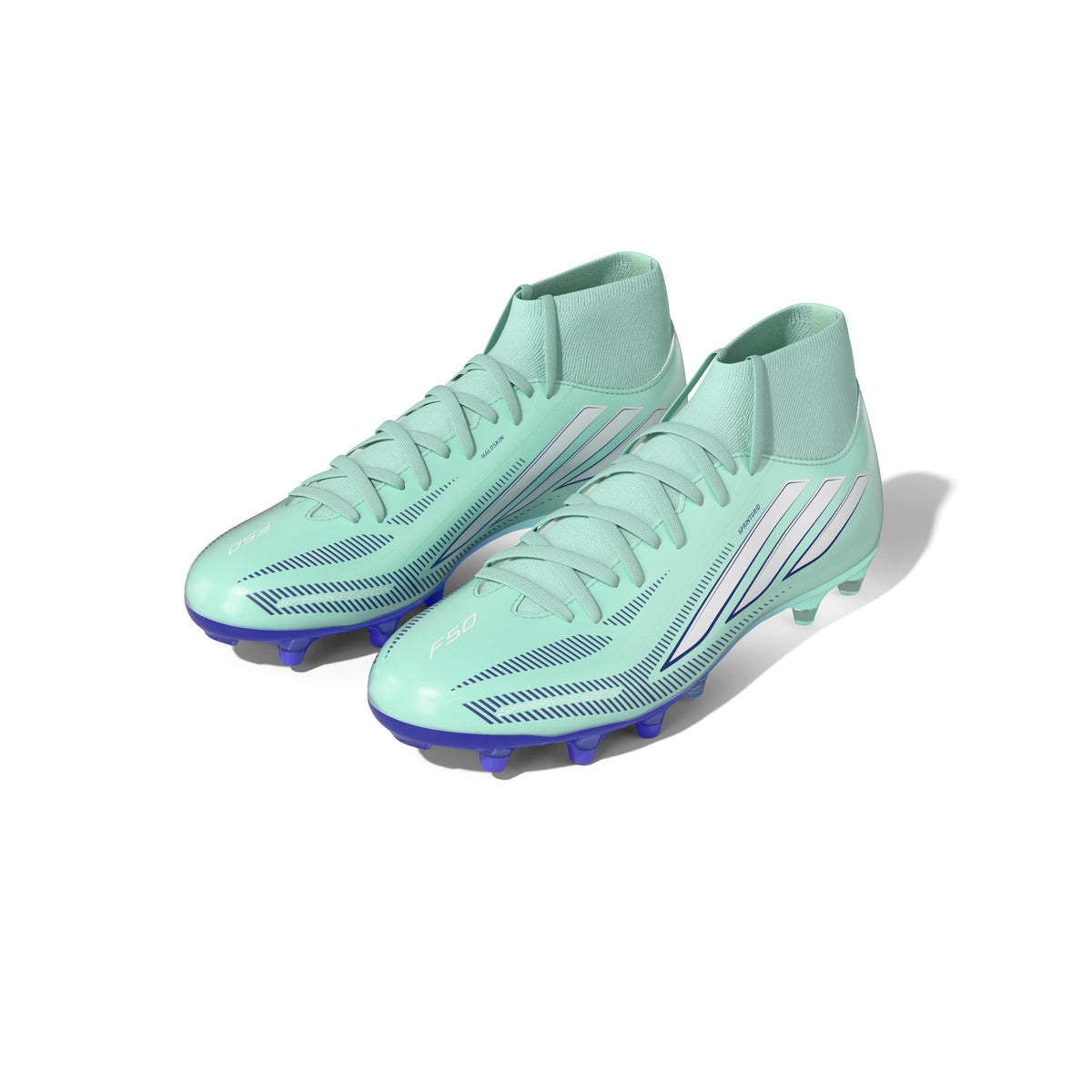 adidas F50 Sparkfusion League Mid Cut FG/AG Firm Ground/Artificial Ground Women's Soccer Cleats -Mint/White/Purple