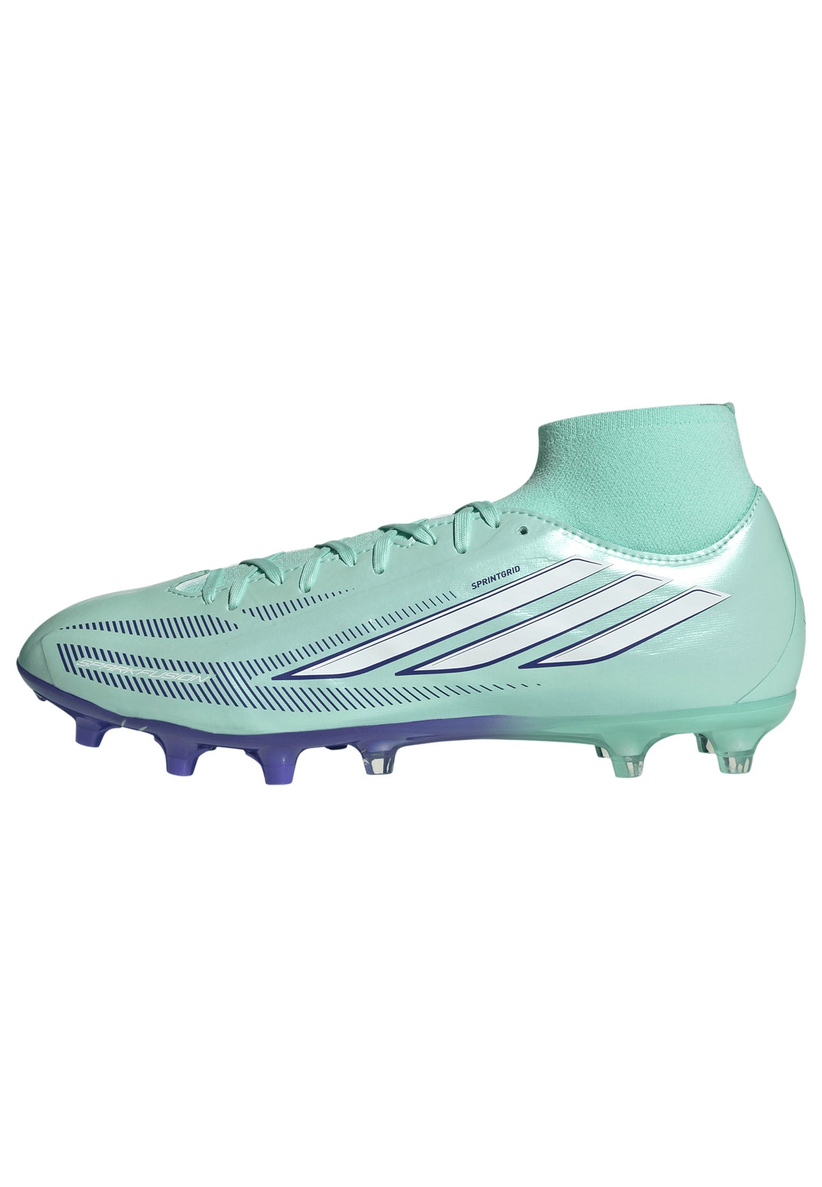adidas F50 Sparkfusion League Mid Cut FG/AG Firm Ground/Artificial Ground Women's Soccer Cleats -Mint/White/Purple