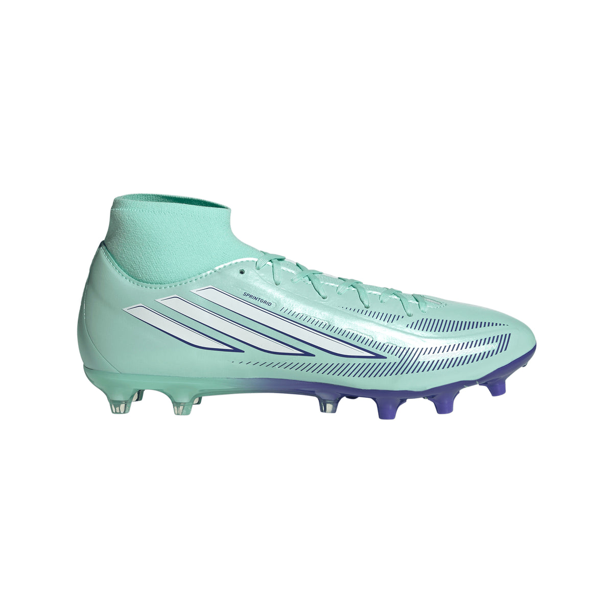 adidas F50 Sparkfusion League Mid Cut FG/AG Firm Ground/Artificial Ground Women's Soccer Cleats -Mint/White/Purple