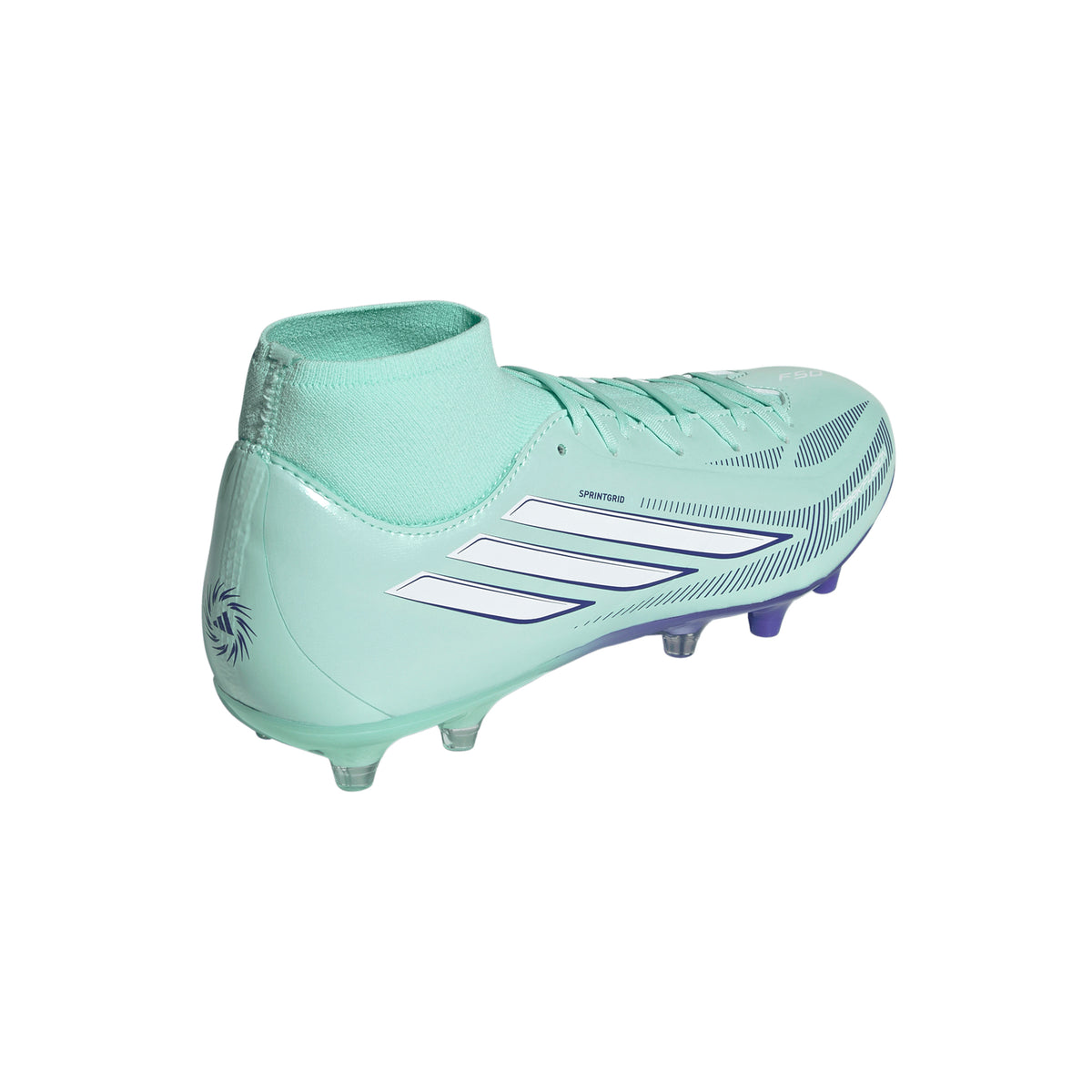 adidas F50 Sparkfusion League Mid Cut FG/AG Firm Ground/Artificial Ground Women's Soccer Cleats -Mint/White/Purple