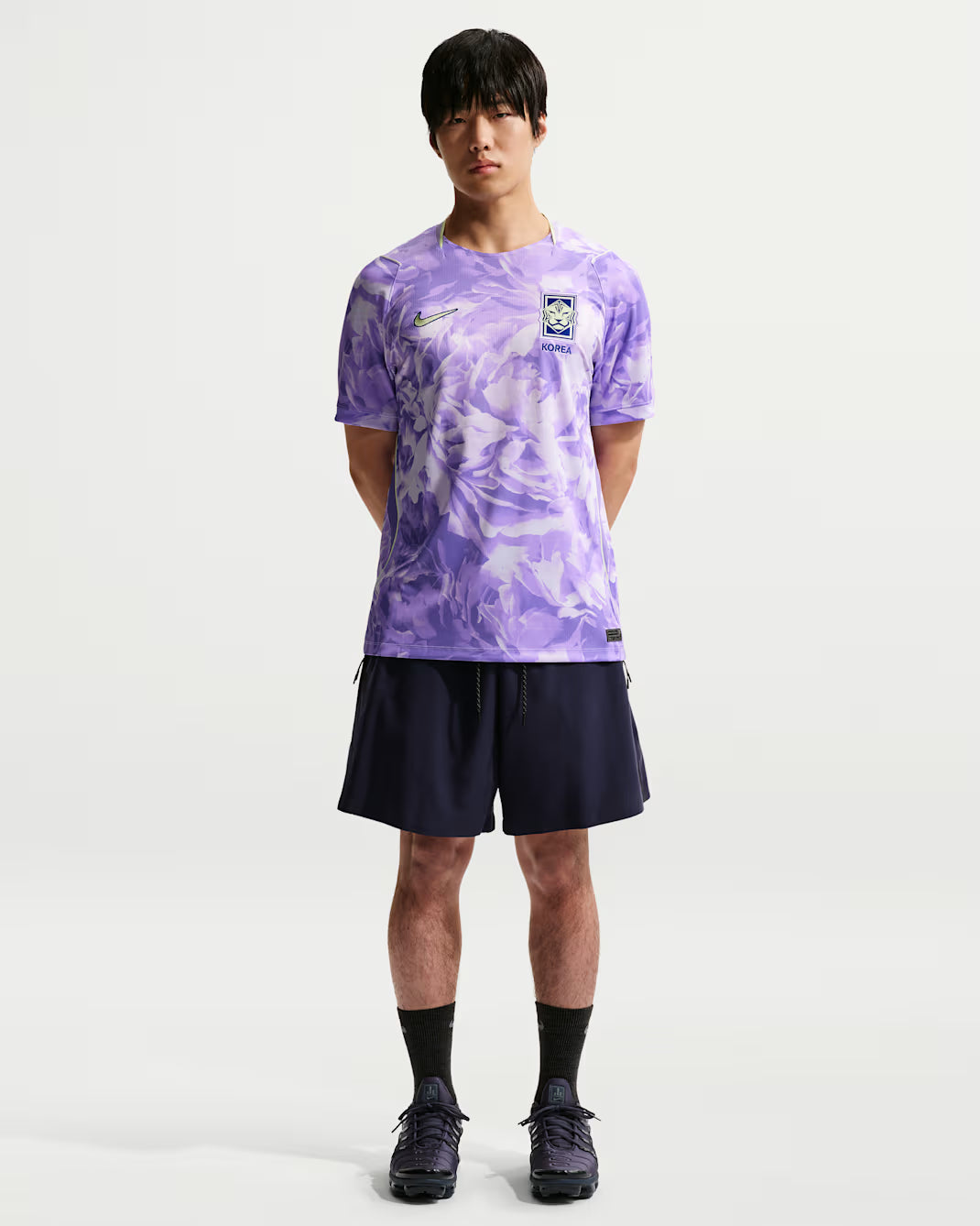 Nike Korea Away Men's Soccer Jersey 2026 - Space Purple/Amethyst Tint/Global Blue/Light Liquid Lime