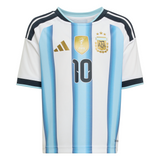 adidas Argentina Home 10 Youth Soccer Mini Kit Set 26 - White/Blue
