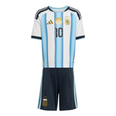 adidas Argentina Home 10 Youth Soccer Mini Kit Set 26 - White/Blue