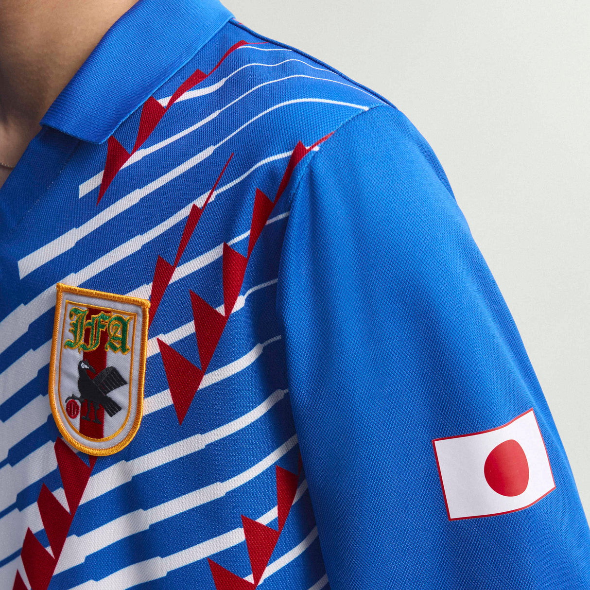 adidas Japan Home 1993 Long Sleeve Men's Soccer Jersey - Blue